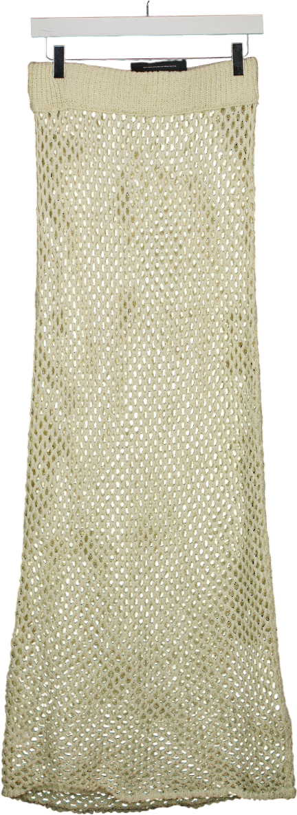 Monday Swimwear Cream Cape May Skirt - Ivory Crochet UK M