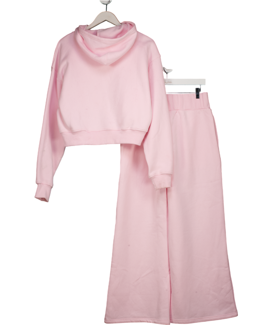 White Fox Pink Come A Long Way Hoodie And Jogger Set UK XS/S