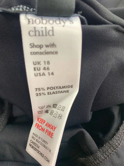 Nobody's Child Black Leggings UK 18