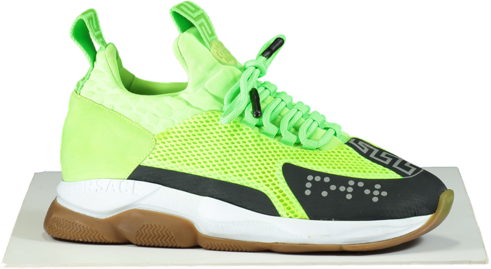 Versace Green Chunky Sole Trainers UK 9