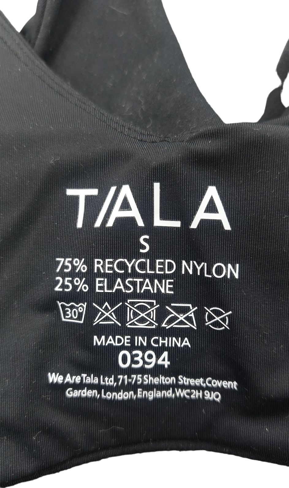 T/ALA Black Day Flex Plunge Sports Bra UK S