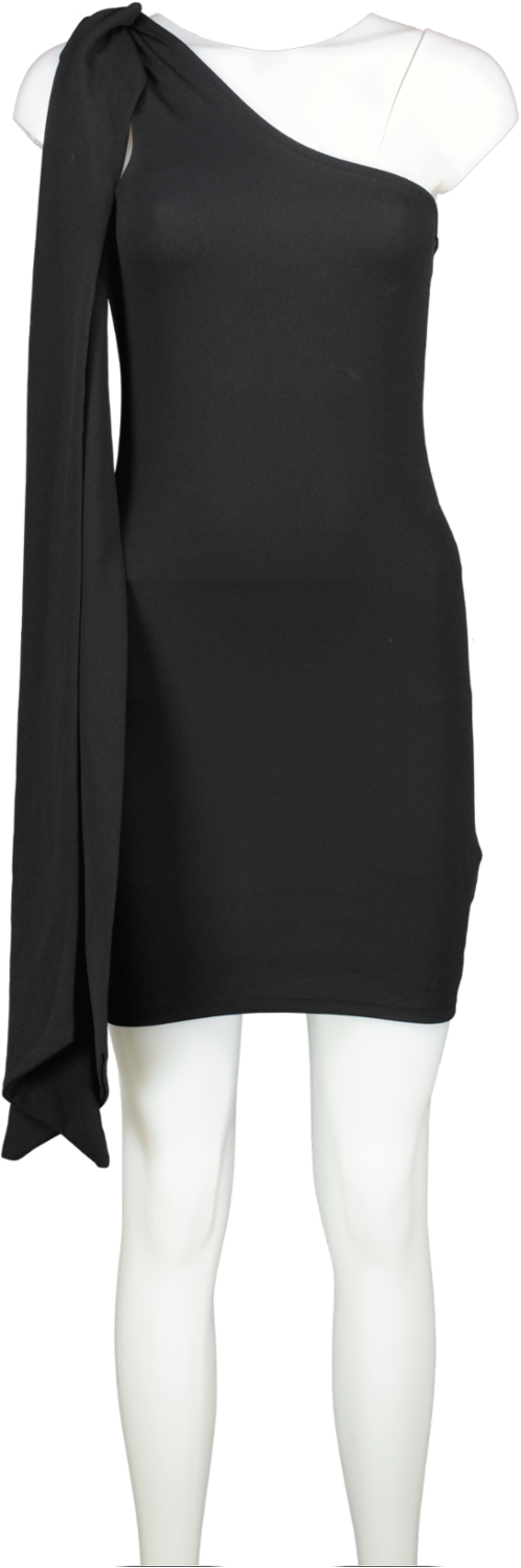 NA-KD Black Jersey Scarf Mini Dress BNWT UK XS
