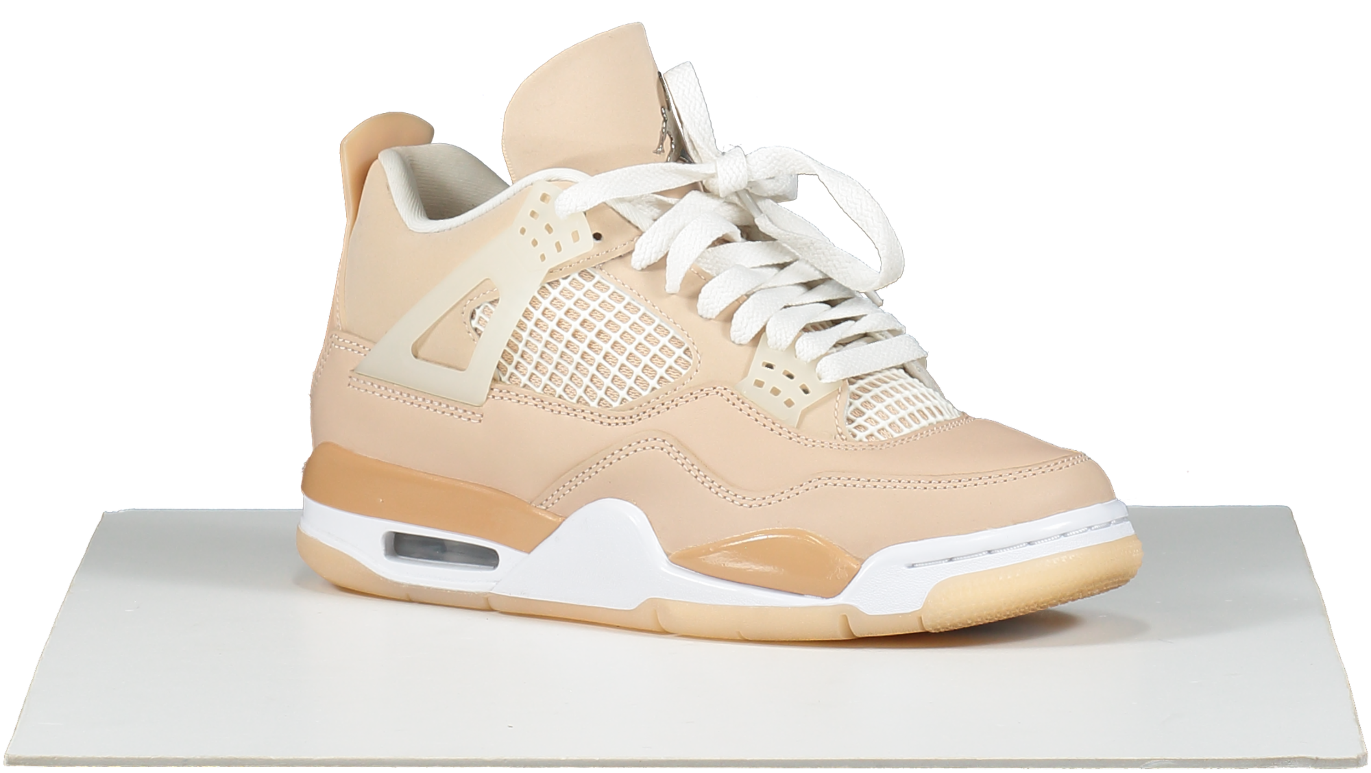 Nike Beige Jordan 4 Retro Shimmer trainers UK 4 EU 37 👠