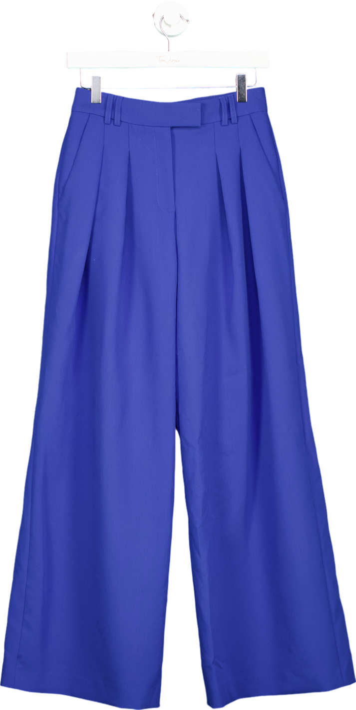 Karen Millen Blue Wide Leg Trousers UK 6