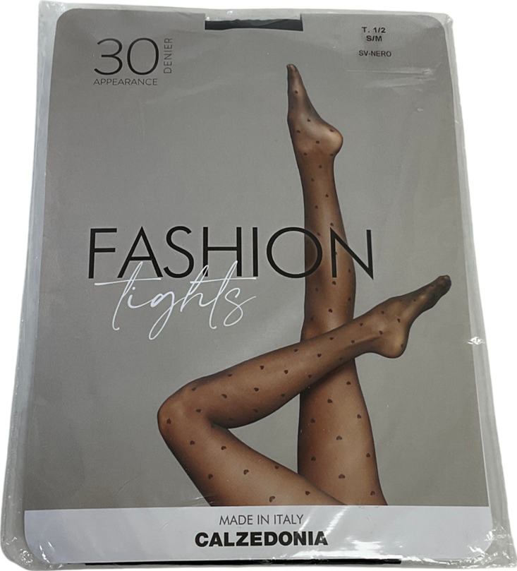 calzedonia Black Fashion Tights UK S/M