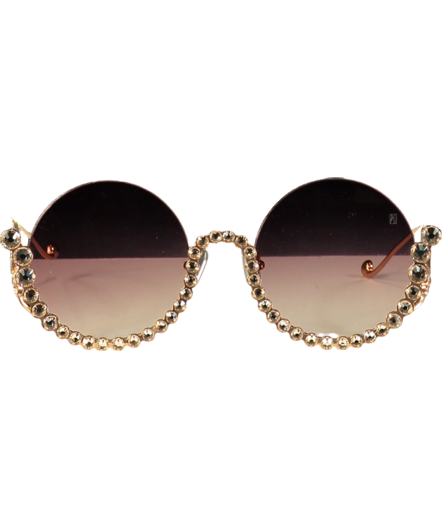Anna-Karin Karlsson Metallic Full-moon Rose Sunglasses One Size