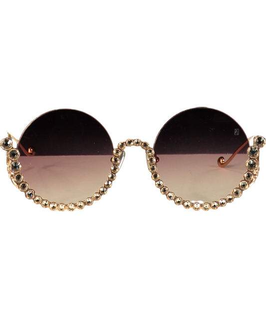 Anna-Karin Karlsson Metallic Full-moon Rose Sunglasses One Size