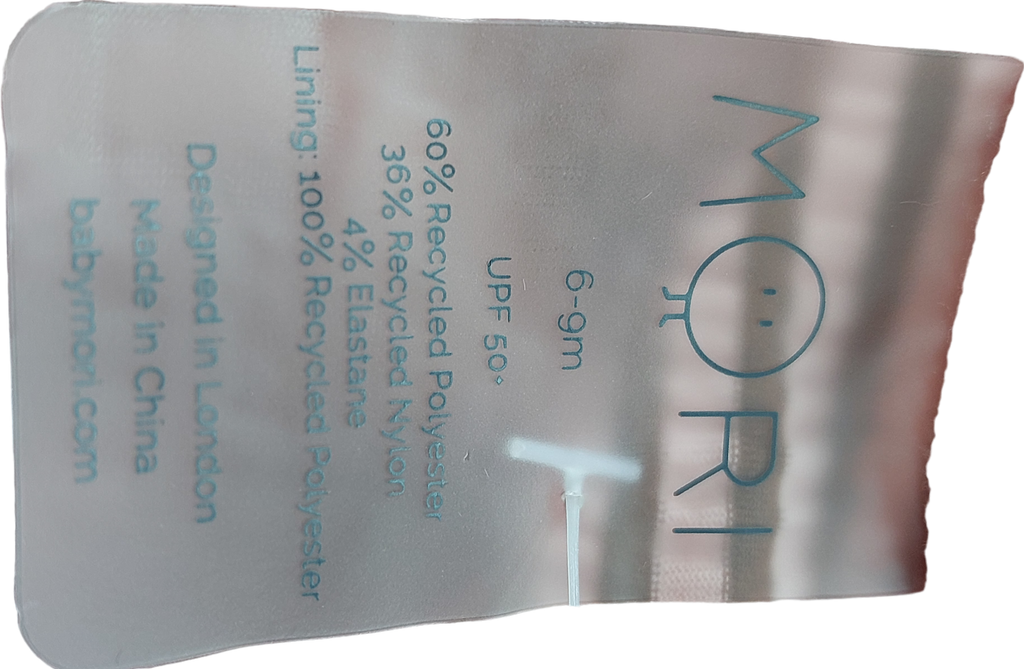 Mori Baby Pink Striped Sunsafe Swim Suit 3-6 Months