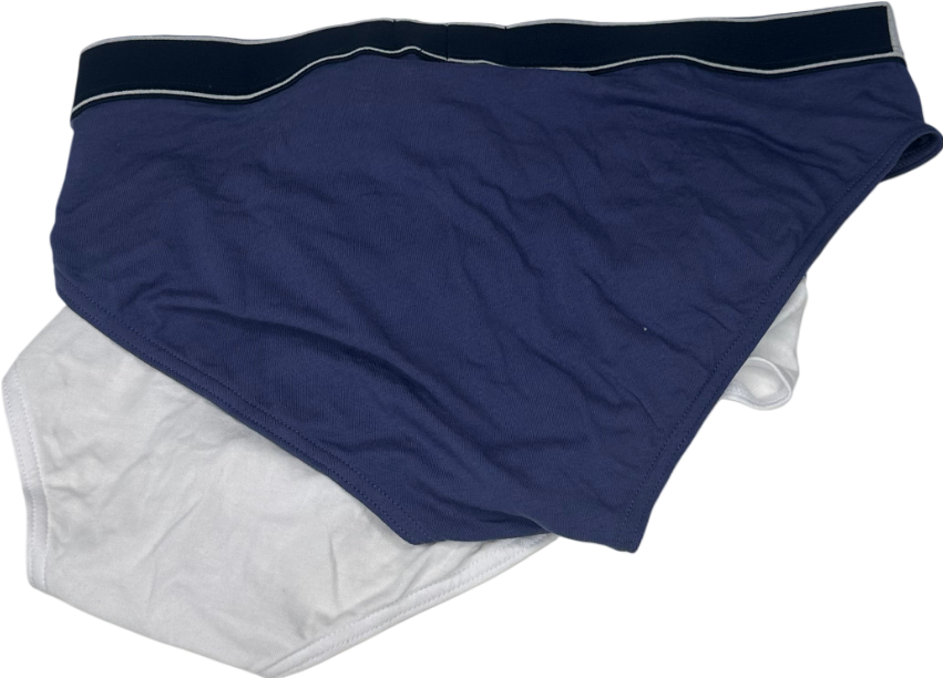 Emporio Armani Multicoloured Two-pack Of Stretch Cotton Briefs UK M