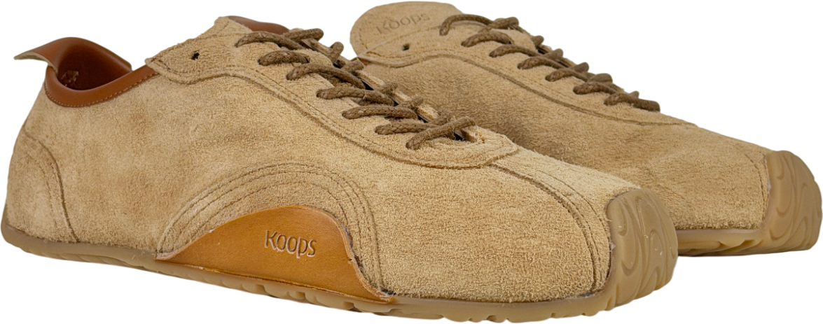 Koops Brown Zen Barefoot Suede Sneaker UK 4 EU 37 👠