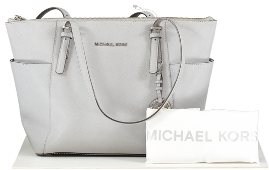 Michael Kors Grey Charlotte Large Top Zip Tote One Size