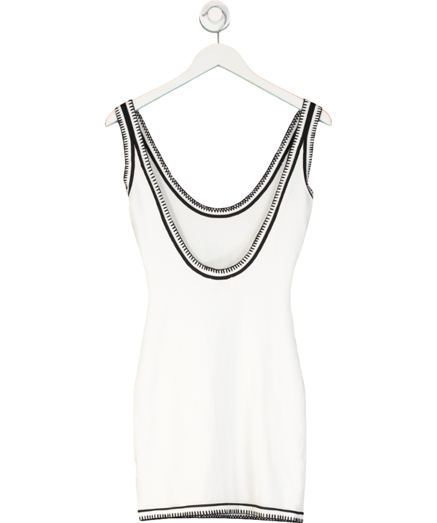 Sndys White Beverly Mini Dress UK S