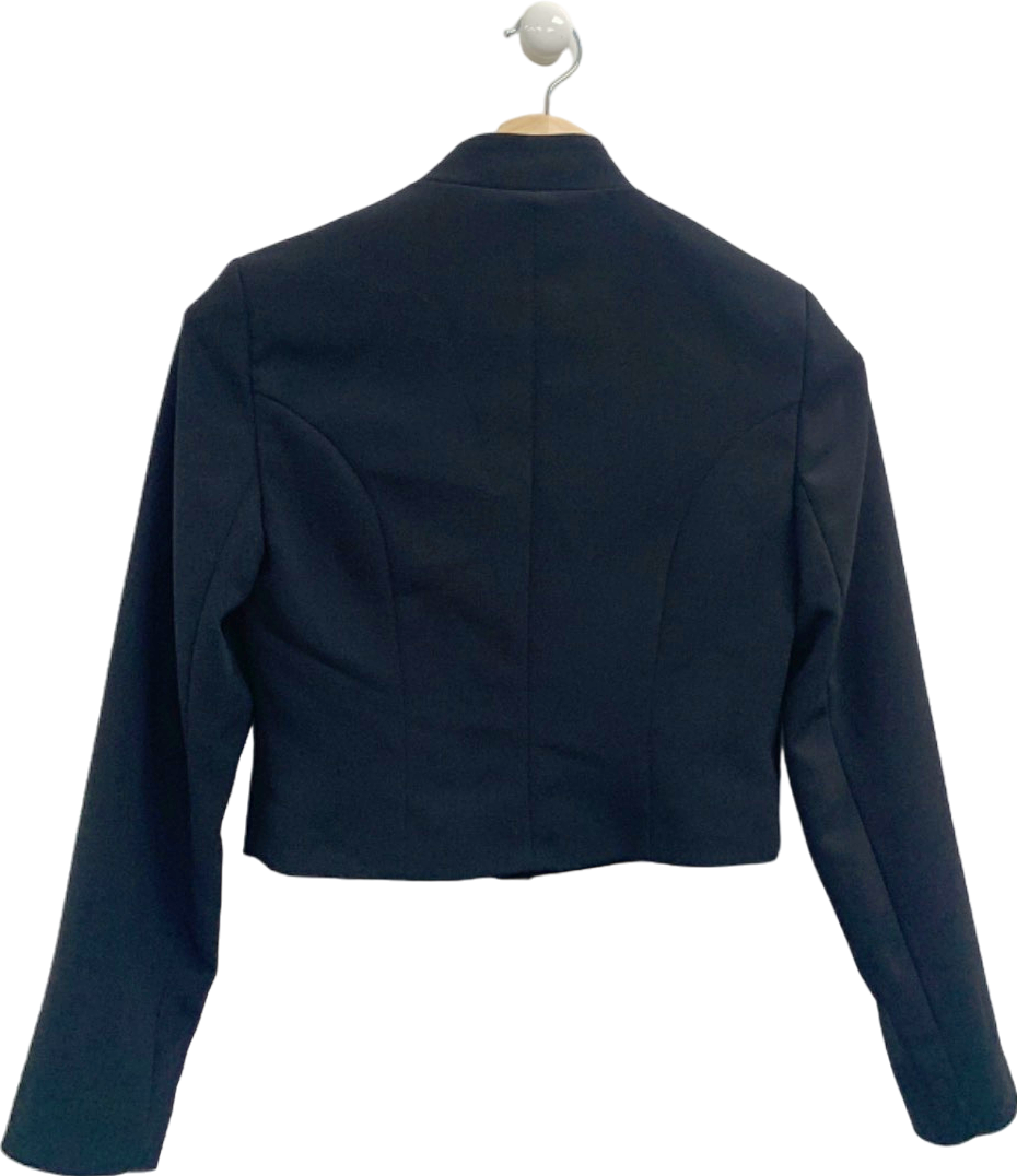 River Island Black Somewhere To Go Military Style Jacket UK 6 Reliked