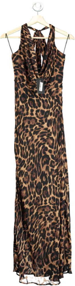 New Look Leopard Halter Dress UK 8