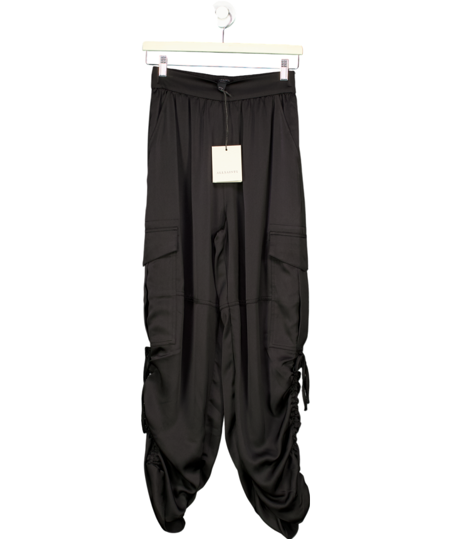 AllSaints Black Kaye Trousers UK S