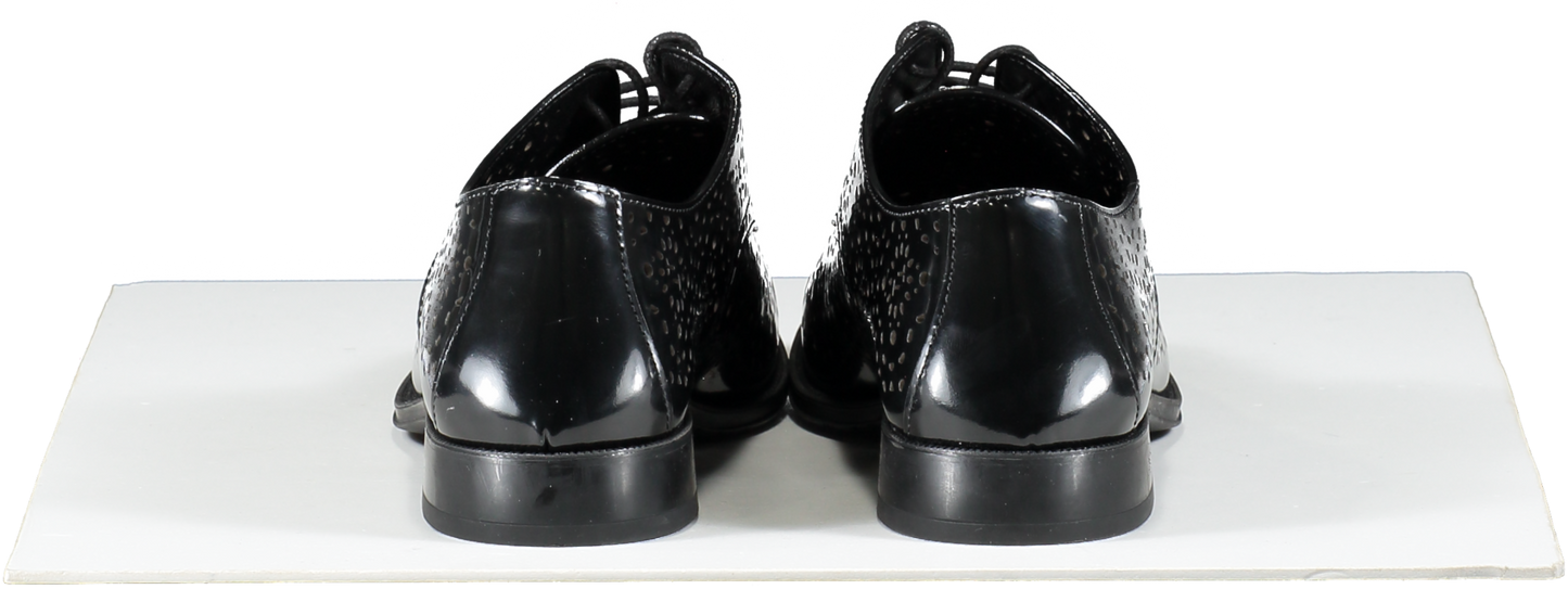 Tod's Black Lace Up Monogrammed Shoes UK 6 EU 39 👠