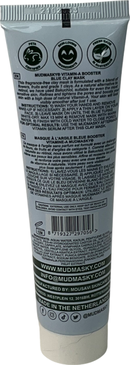 mudmasky Vitamin-a Booster Blue Clay Mask 60ml