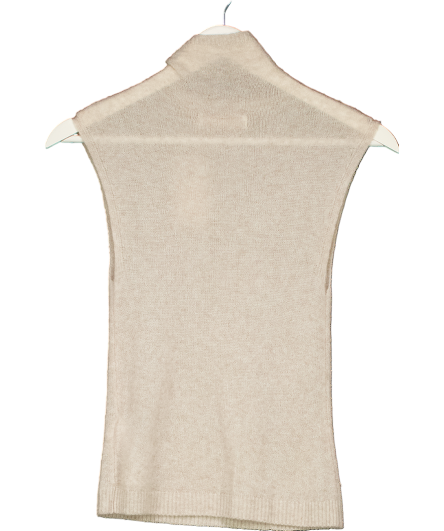 Abercrombie & Fitch Beige Merino Wool Blend Top UK XS