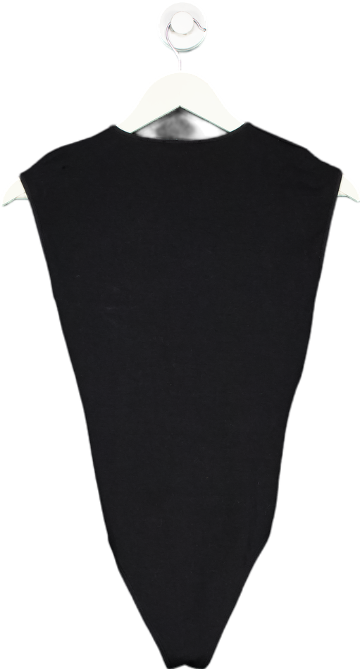 Zara Black Twist Front Bodysuit UK S