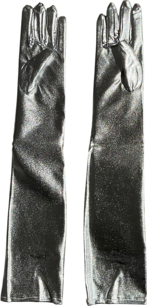 Metallic Long Gloves One Size
