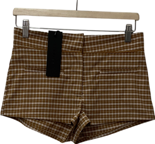 Lioness Brown Untamed Short Chocolate Check UK XS