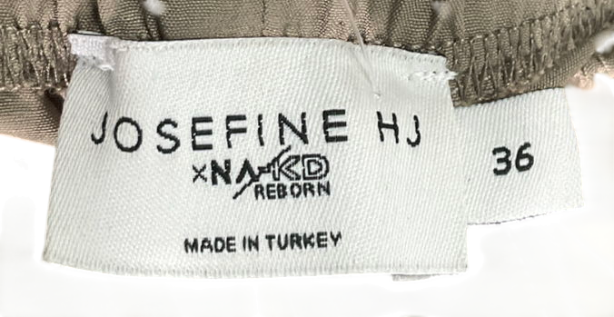 NA-KD X Josefine Hj Khaki Green Trousers UK 8