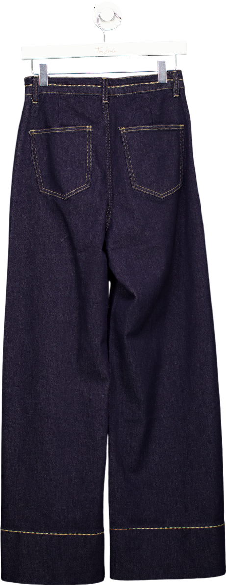 commense Blue Wide Leg Denim Jeans UK S