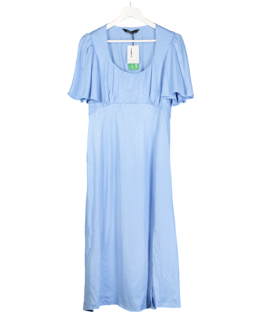 Nobody's Child Blue Dee Dee Midi Dress UK 14