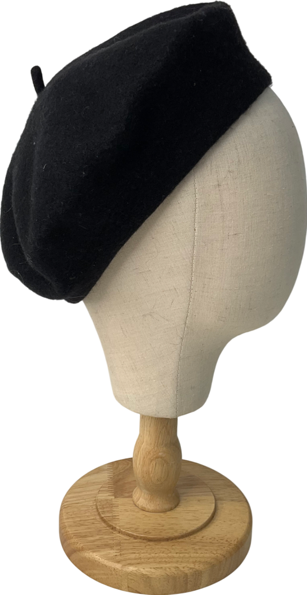 ASOS Wool Beret In Black One Size