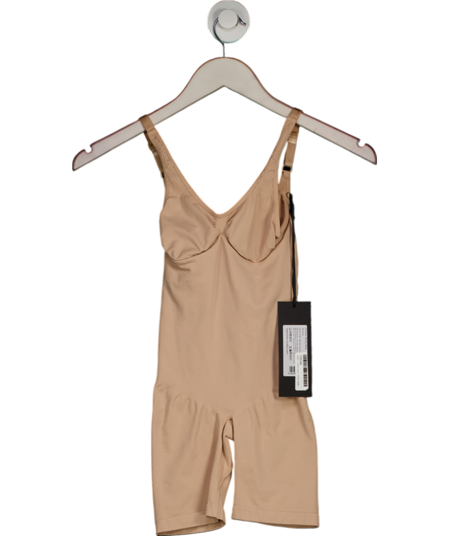 Heist Nude Contour Seamless Shorty Bodysuit UK S
