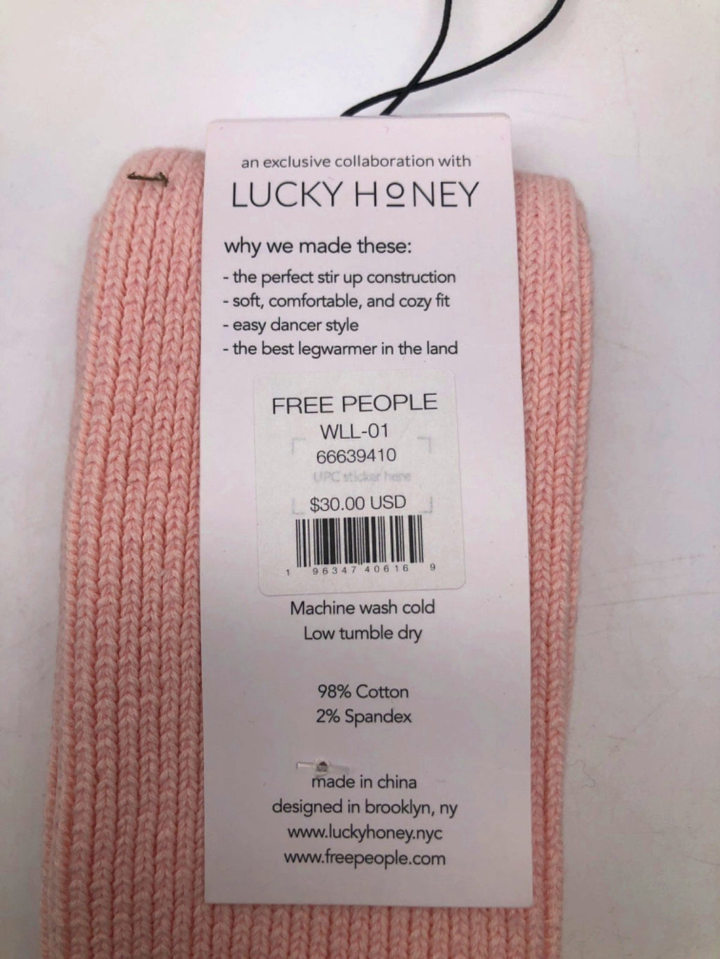 Free People Movement Pink Stirrup Legwarmer