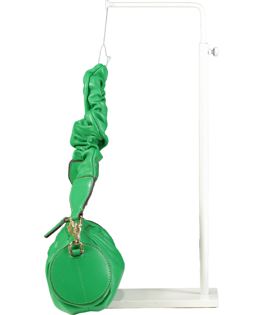 Green Manu Atelier Mini Cylinder Zip-up Shoulder Bag