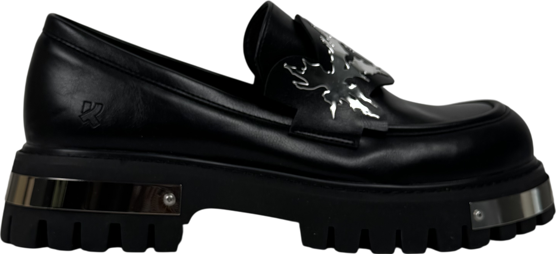 Koi Footwear Black My Metal Men's Loafers UK 9 EU 43 👞
