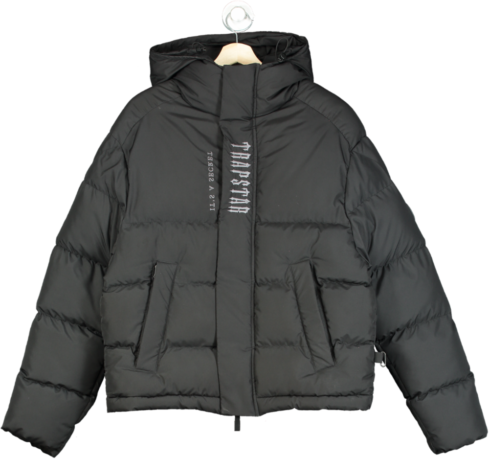 Trapstar Black Puffer Jacket UK S