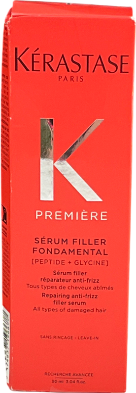 Kerastase Première Repairing Anti-frizz Filler Heat Protecting Hair Serum For Damaged Hair With Peptides And Glycine 90ml