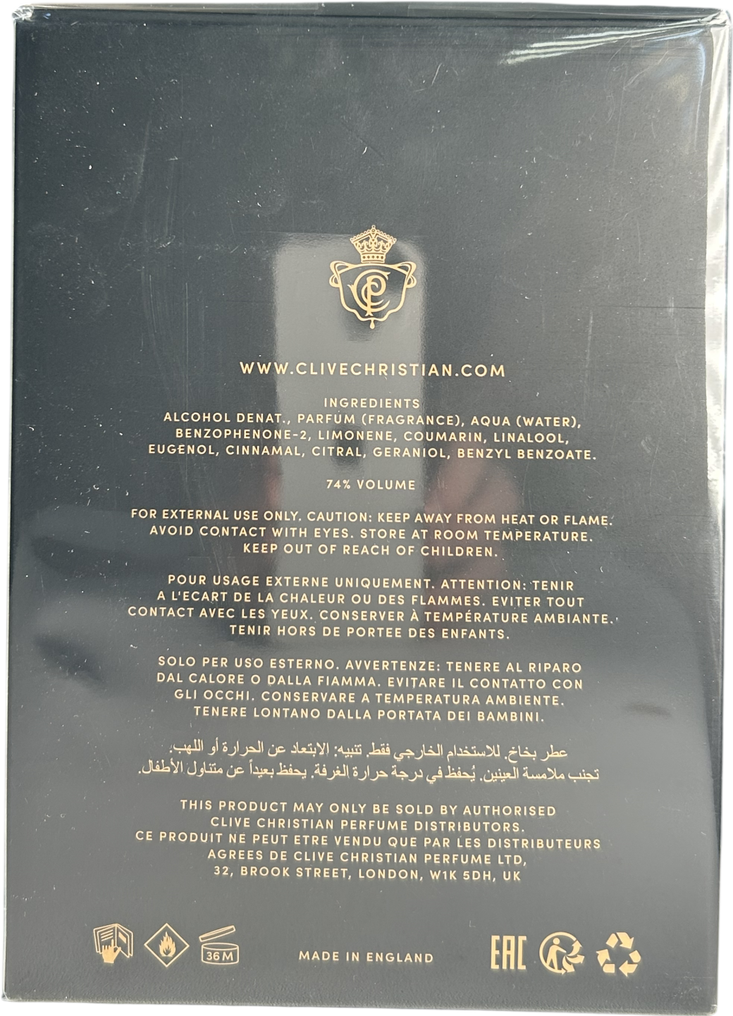 Clive Christian Art Deco Blonde Amber Noble Collection 50ML