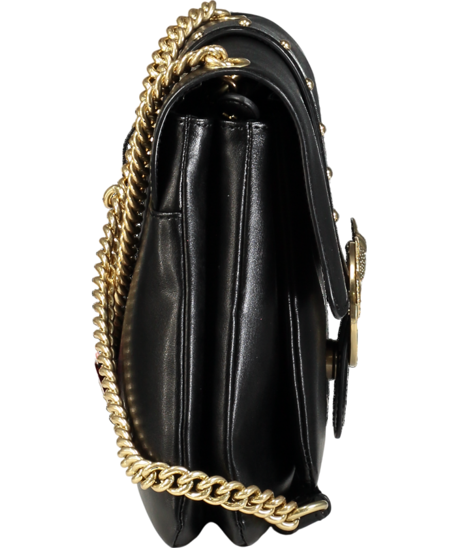 Pinko Black Leather Classic Love Bag
