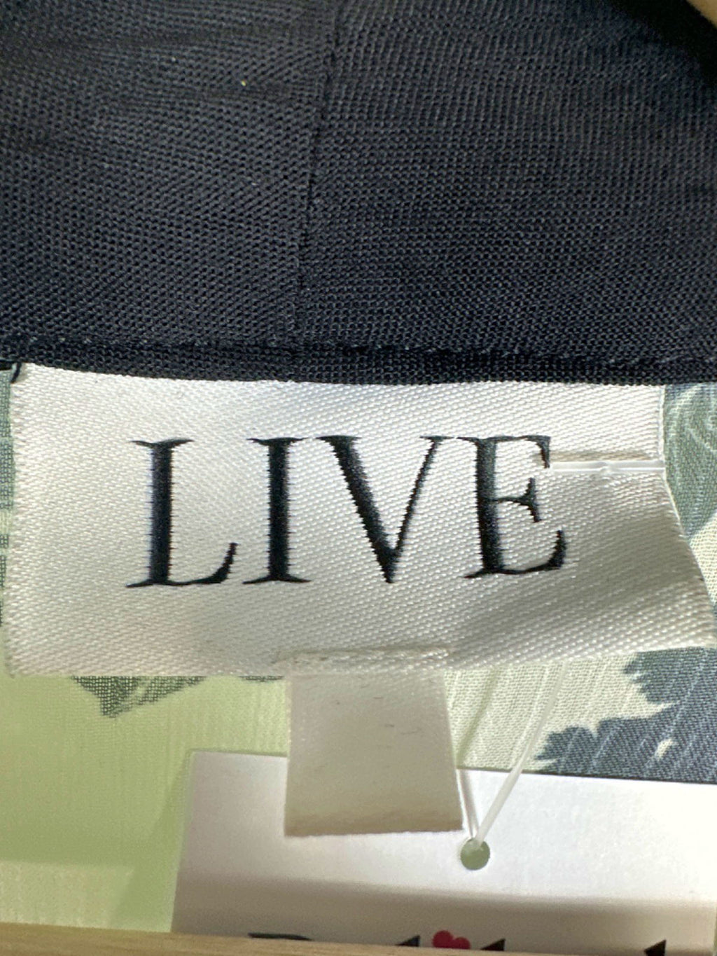 LIVE Black and White Floral Kimono UK 28