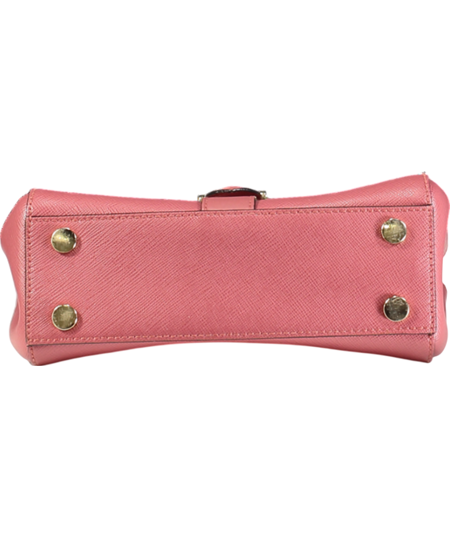 Aspinal Of London Pink Leather Lottie Bag
