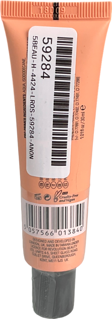 Revolution Radiant Peach Primer 30ml