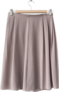 REISS Beige Taupe Chiffon Pleated Mini Skirt UK 8