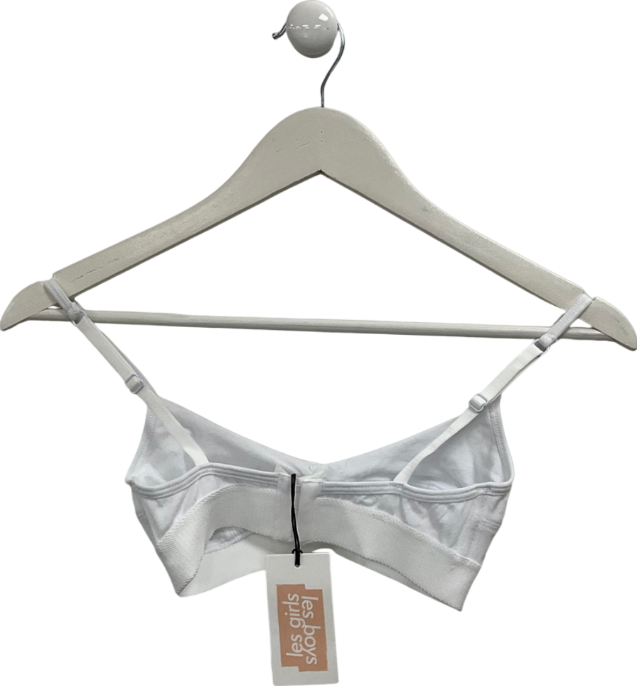 LES GIRLS LES BOYS White Ultimate Comfort Soft Bra UK XS