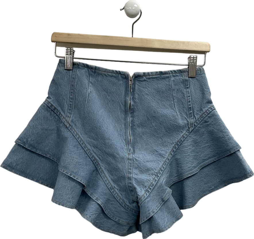 Kikiriki Blue Embellished Ruffle Skort UK S