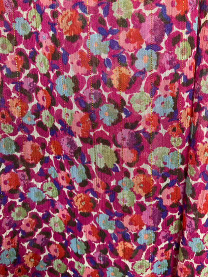 ZARA Pink Floral Print Mini Dress UK S