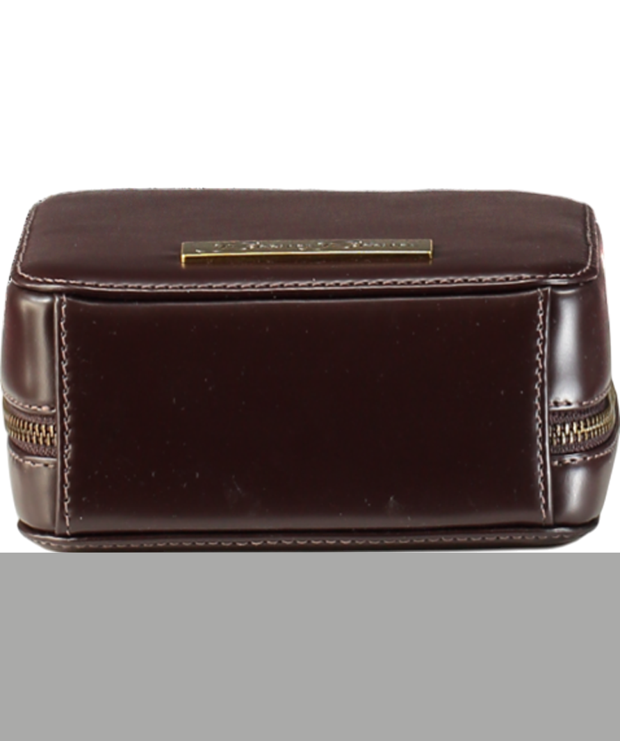 Beara Beara Brown Leather "the Meg" Minimalist Box Style Handbag One Size