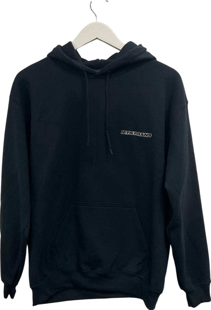 iets Frans Black Embroidered Hoodie UK S