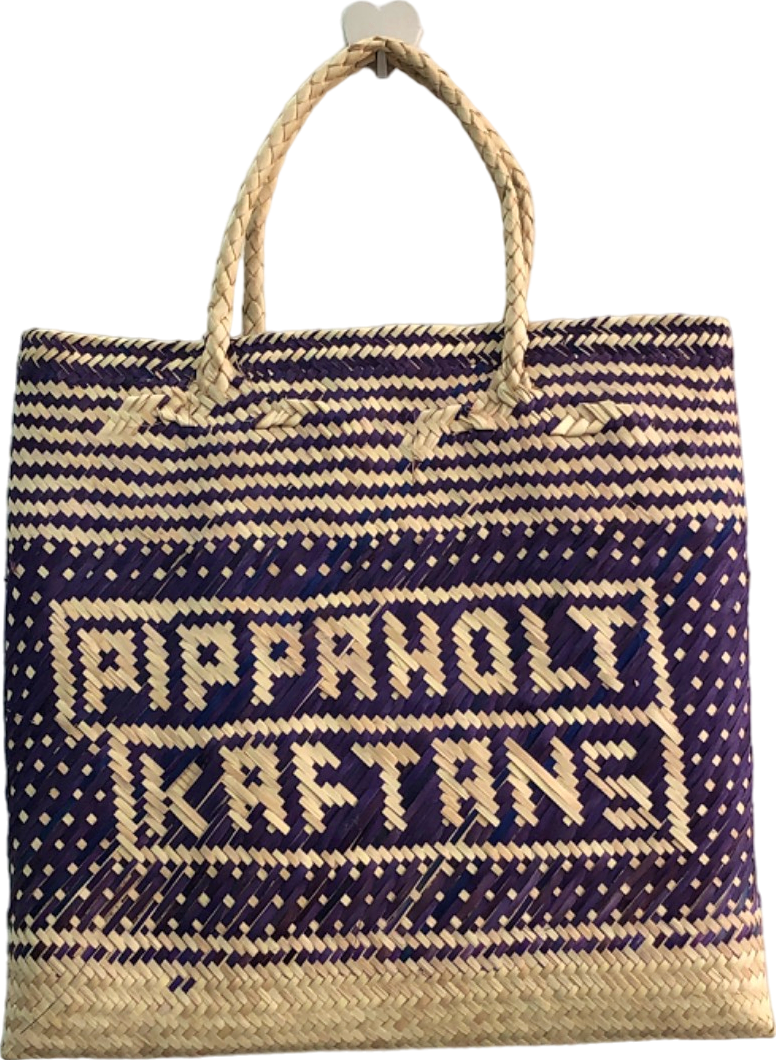 Pippa Holt Purple Reyan Basket Tote Bag One Size