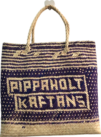 Pippa Holt Purple Reyan Basket Tote Bag One Size