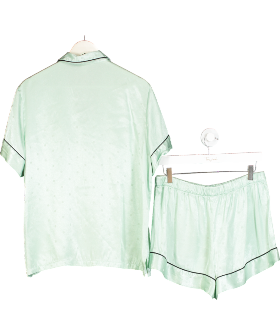 Victoria's Secret Mint Green Jacquard Spot Shortie Pyjamas UK L