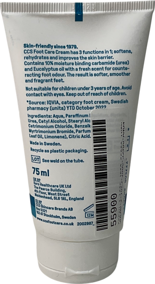 ccs Care Cream For Dry And Callused Feet 75ml
